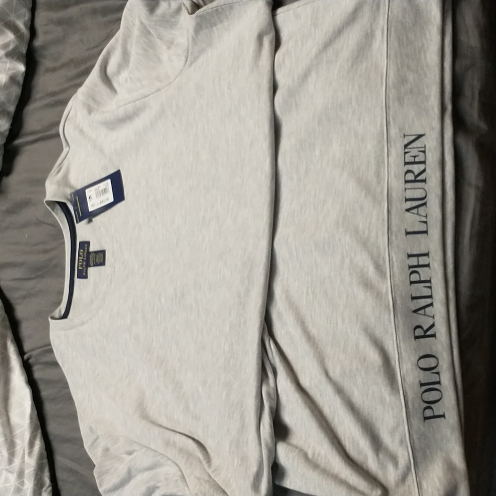 NWT MENS XL POLO RALPH LAUREN SHORT SLEEVE SWEATSHIRT